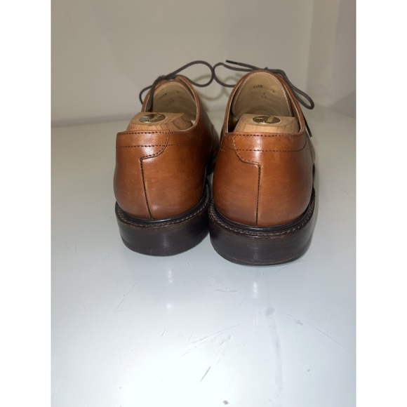 Loake Split Toe Oxfords Lace Up Dress Shoes Men Size 9 Brown Leather France - Picture 3 of 9